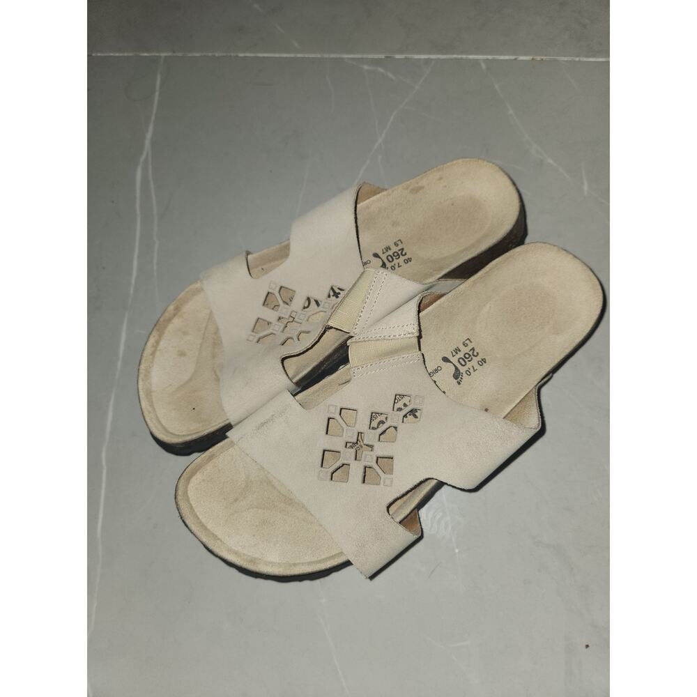 Birkenstock Betula 40 L9 M7 leather sandals  beige